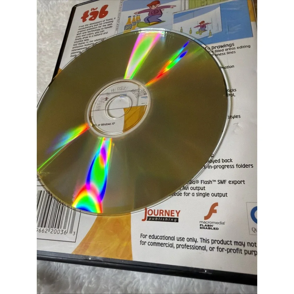 The Tab 2.0 Academic Toonz Animation Board PC CD ROM WIN Digital Video 2002 VTG